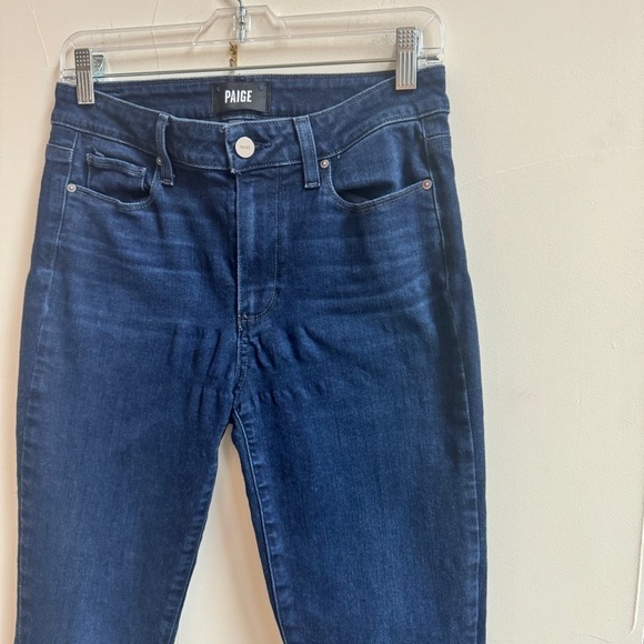 Paige Hoxton Ankle Telluride Dark Wash Blue Womens Size 28 Denim Mid Rise - Picture 5 of 15